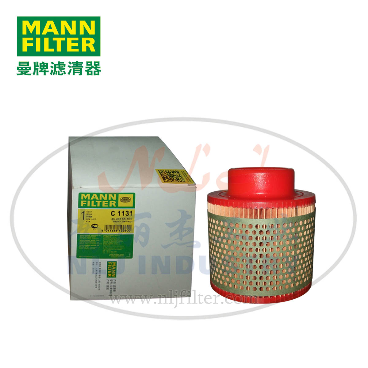 MANN-FILTER(曼牌濾清器)空濾C1131