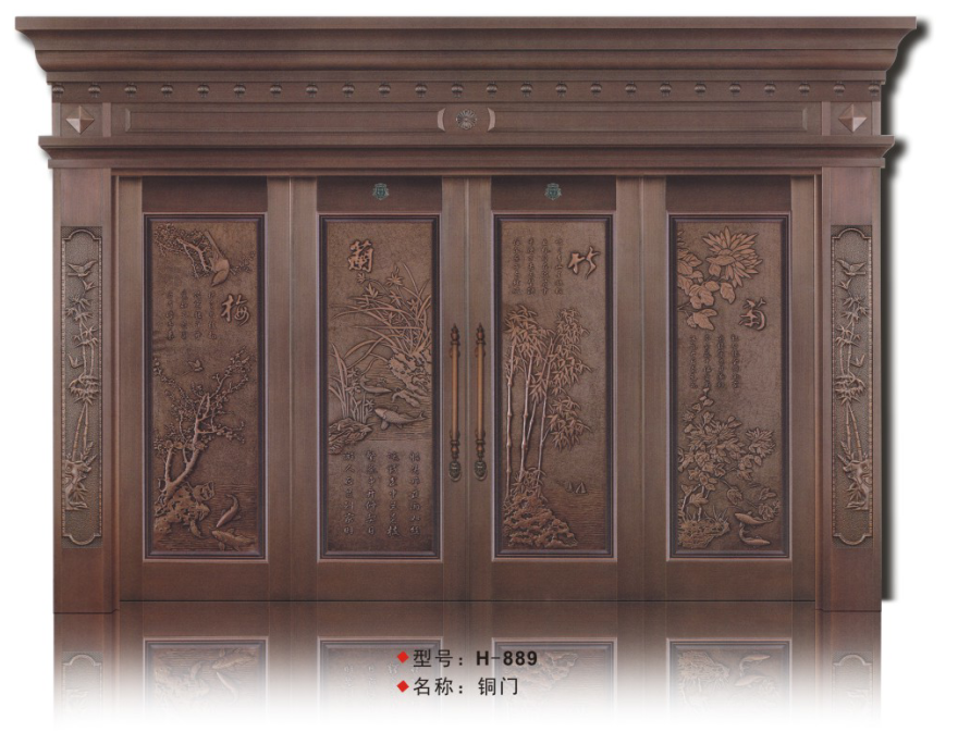 佛山市南海區(qū)羅馬柱別墅豪華不銹鋼防盜門不銹鋼防盜門入戶門大門  佛山市南海區(qū)不銹鋼四開大門