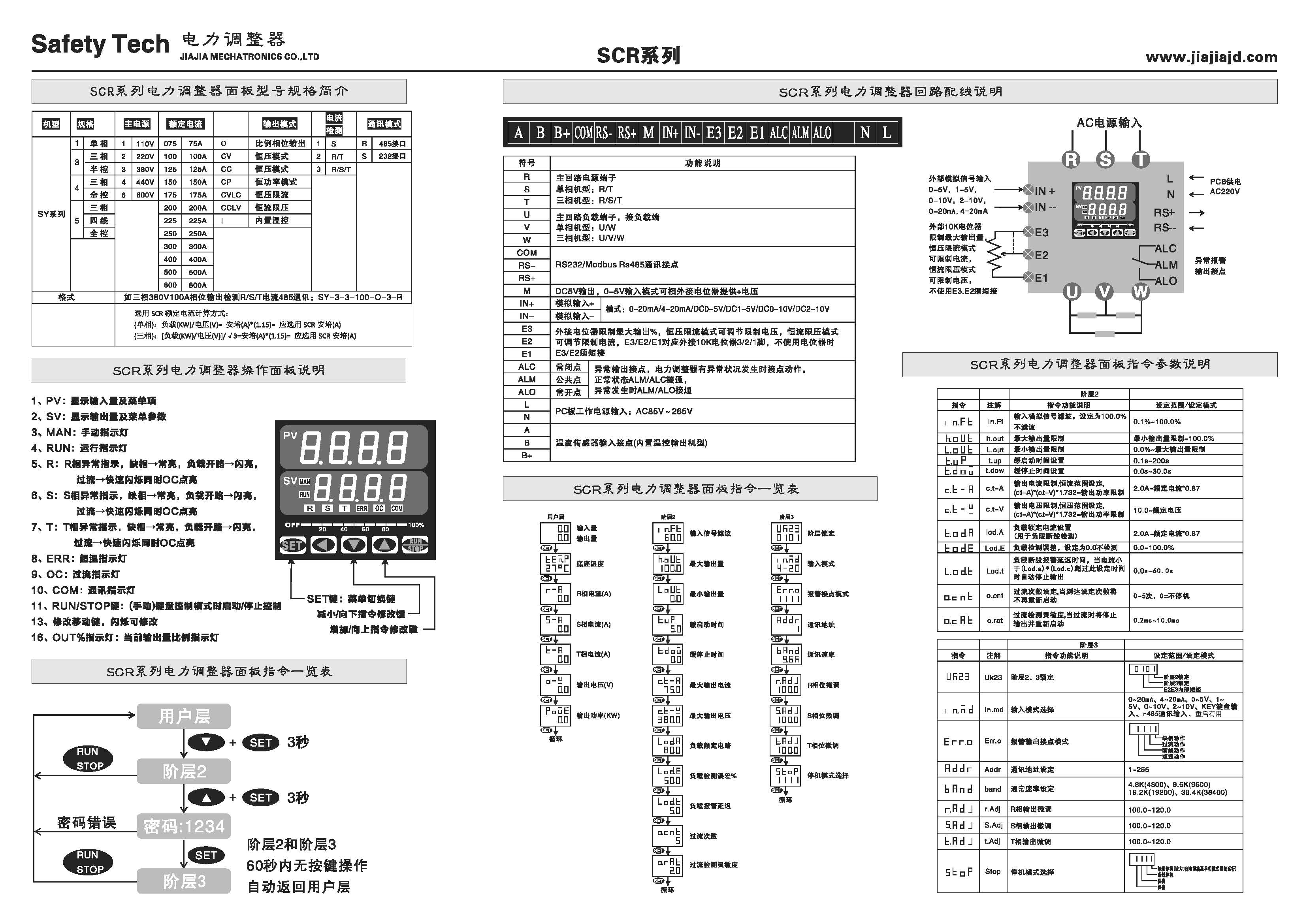 SCR電力調整器-廠家批發(fā)價格