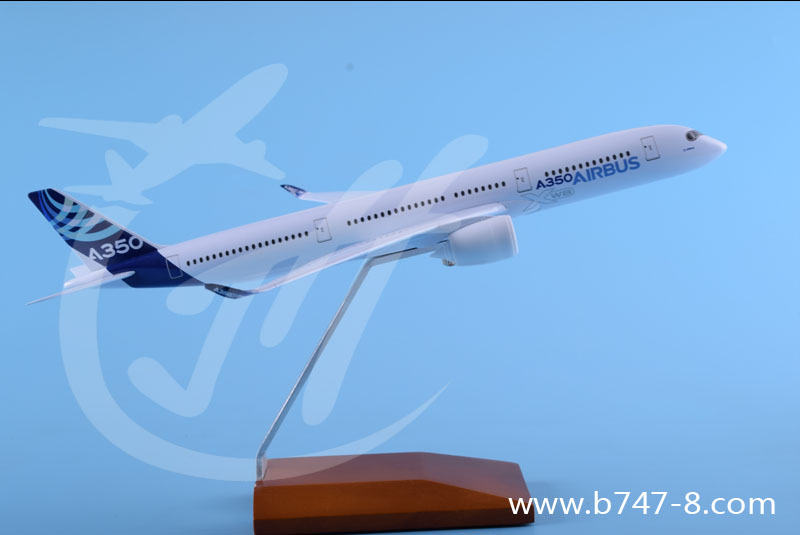 飛機模型空客A350原型機合金仿真客機航模玩具擺件商務(wù)工藝禮品29cm