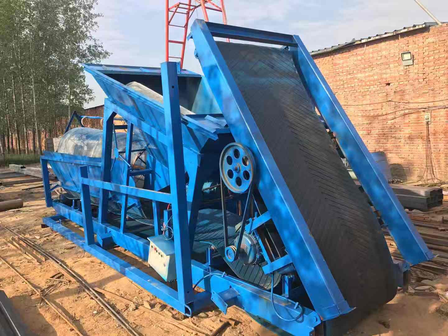 50型滾筒篩沙機 可移動式折疊篩沙機 沙場*篩沙機