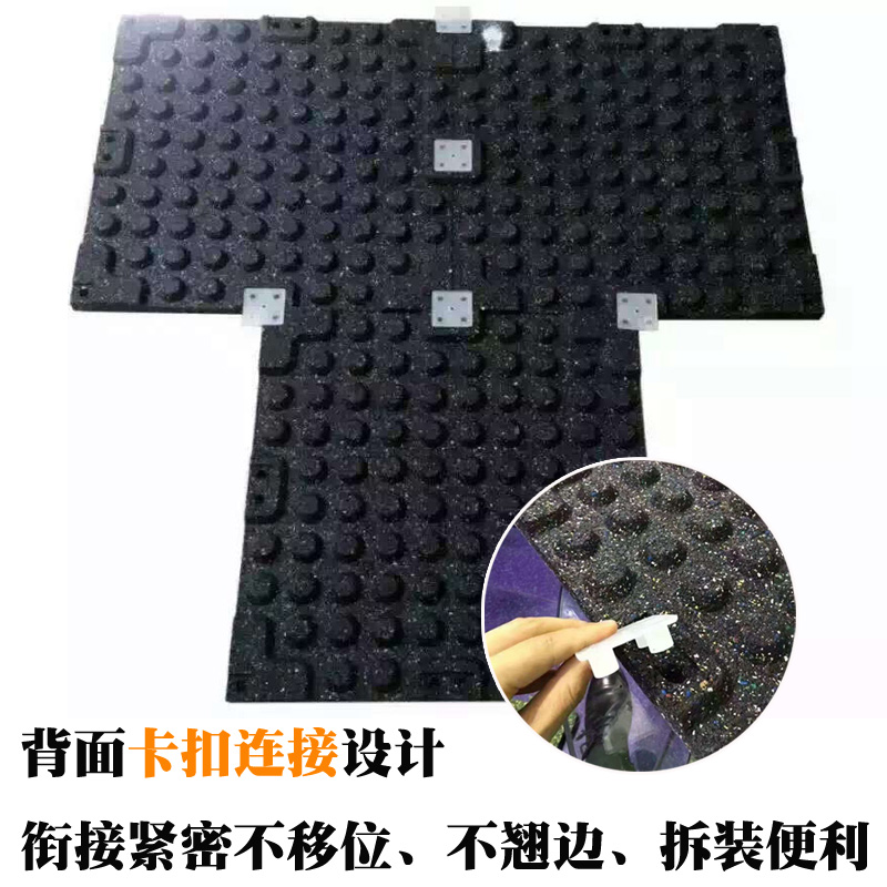 智廣健身房地墊橡膠減震墊杠啞鈴緩沖地板家用拼接健身房力量區(qū)橡膠地磚