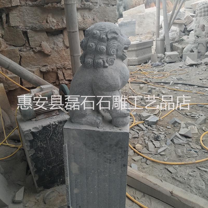 石雕套馬柱 青石仿古做舊動(dòng)物栓馬樁公園庭院裝飾擺件
