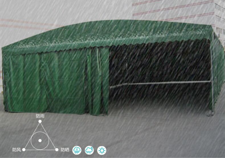 廠家熱銷(xiāo)倉(cāng)庫(kù)推拉棚物料倉(cāng)儲(chǔ)推拉棚防雨神器