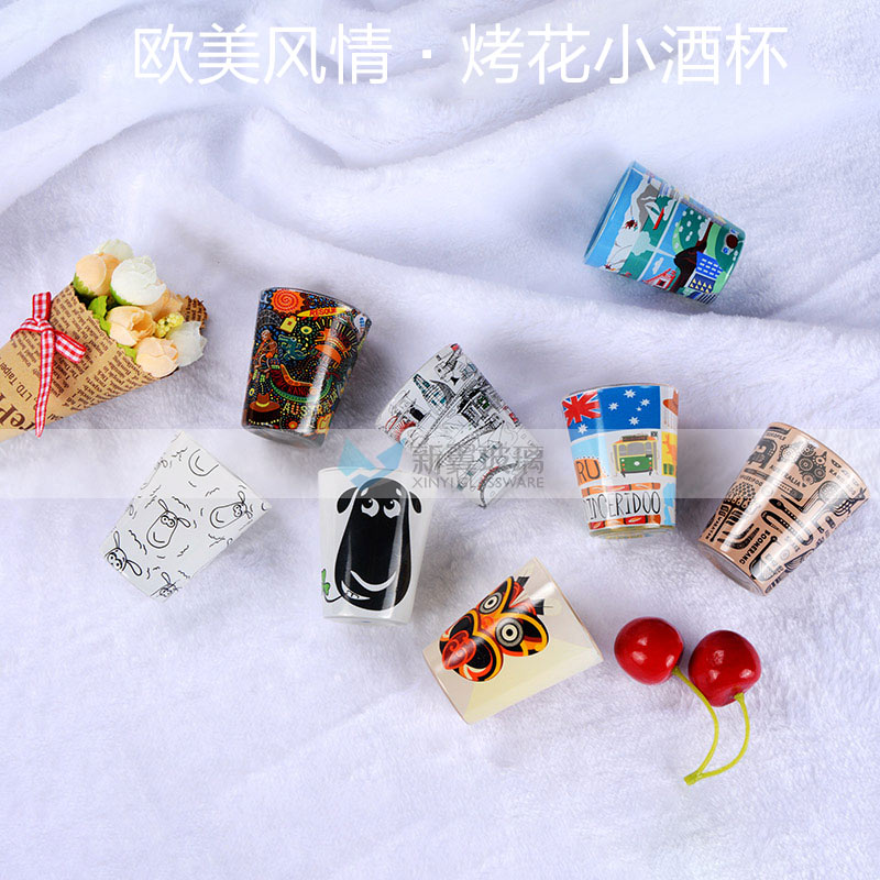 小酒杯定制logo圖案印刷*杯 小酒杯大全廠家定制龍舌蘭*杯子定制