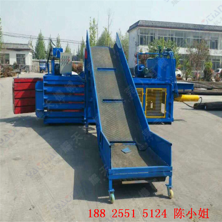 臥式液壓廢紙打包機(jī) 棉花薄膜布匹壓包機(jī) 全自動(dòng)壓縮捆扎機(jī)