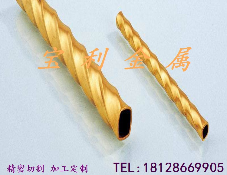 供應(yīng)H59 H62扭紋銅管 滾花銅管 紫銅黃銅管加工定制