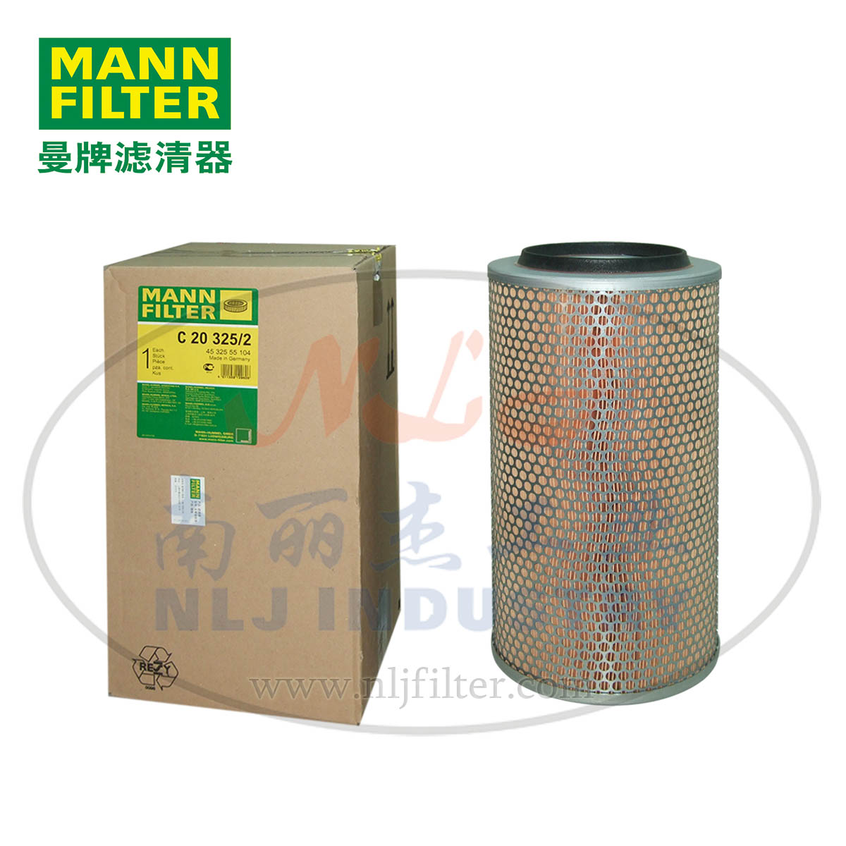 MANN-FILTER(曼牌濾清器)空濾C20325/2