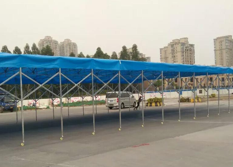 戶外活動推拉帳篷 大型伸縮推拉篷定制 帆布推拉棚安裝