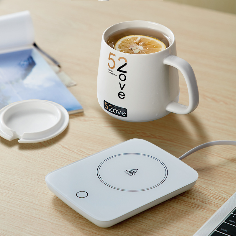 55°度保溫?zé)岜瓑|恒溫杯牛奶加熱器宿舍水杯子家用 55°度保溫?zé)岜瓑|