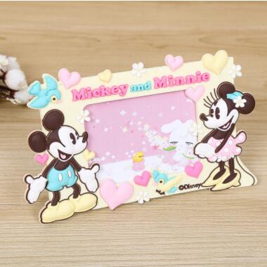 廠家專業(yè)定制卡通造型PVC軟膠相框 滴膠磁性塑料創(chuàng)意冰箱貼相框 PVC卡通相框