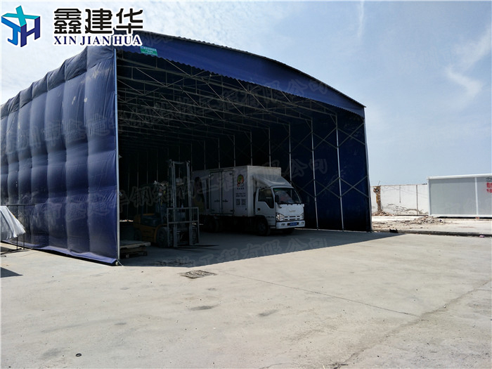 沂源縣移動大型倉庫推拉雨篷鑫距華優(yōu)質(zhì)服務(wù)
