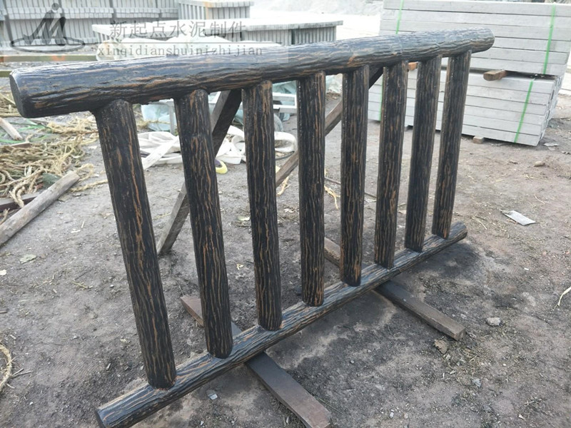 仿樹皮橫梯護欄 景區(qū)景觀圍欄 安全隔離護欄  市政公園護欄