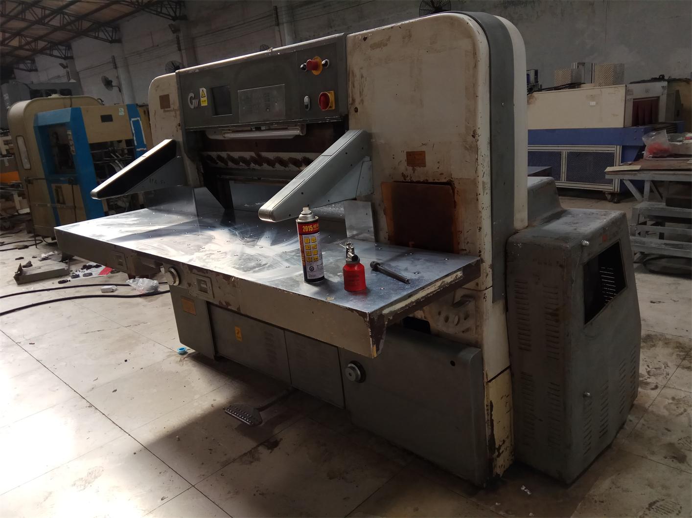 二手國望115電腦程控切紙機(jī)