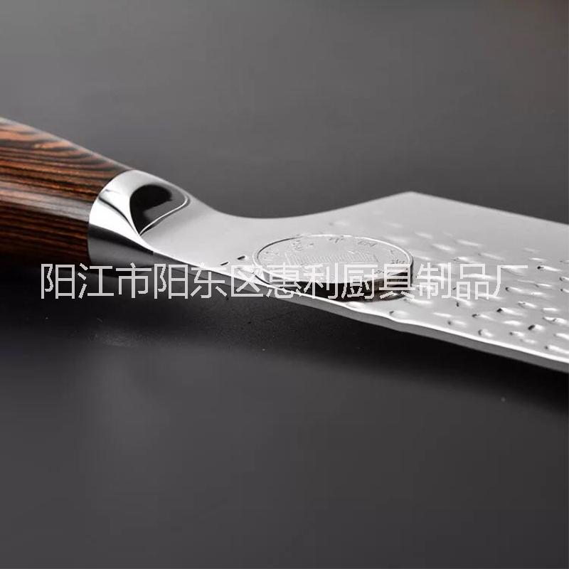 陽江惠利6.5寸日式小菜刀大馬士革切片刀廠家批發(fā)