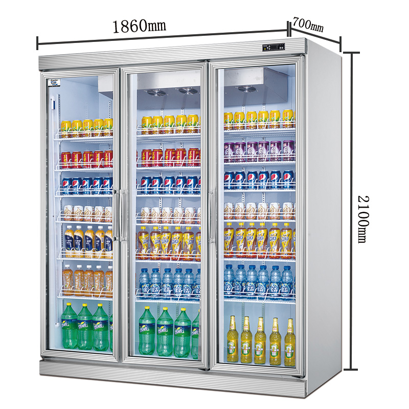 啤酒飲料水果冷藏柜 豪華型分體超市便利店飲料展示柜