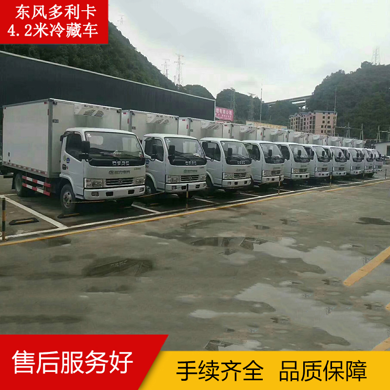 4.2米冷藏車 東風(fēng)多利卡4.2米冷藏車 湖北程力東風(fēng)多利卡冷藏車（箱體4.2米)