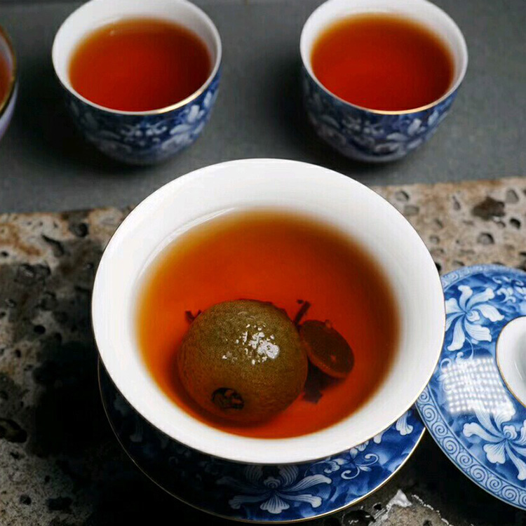 新會(huì)小青柑多少錢(qián)一斤 OEM代加工梅江柑橘茶 桔普茶 生曬小青柑