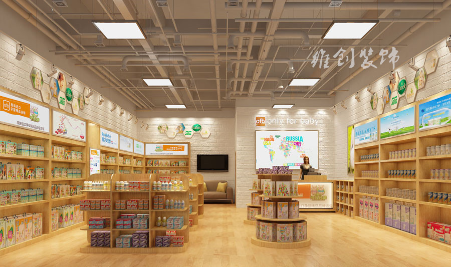 合肥母嬰店裝修，母嬰生活館裝修設(shè)計