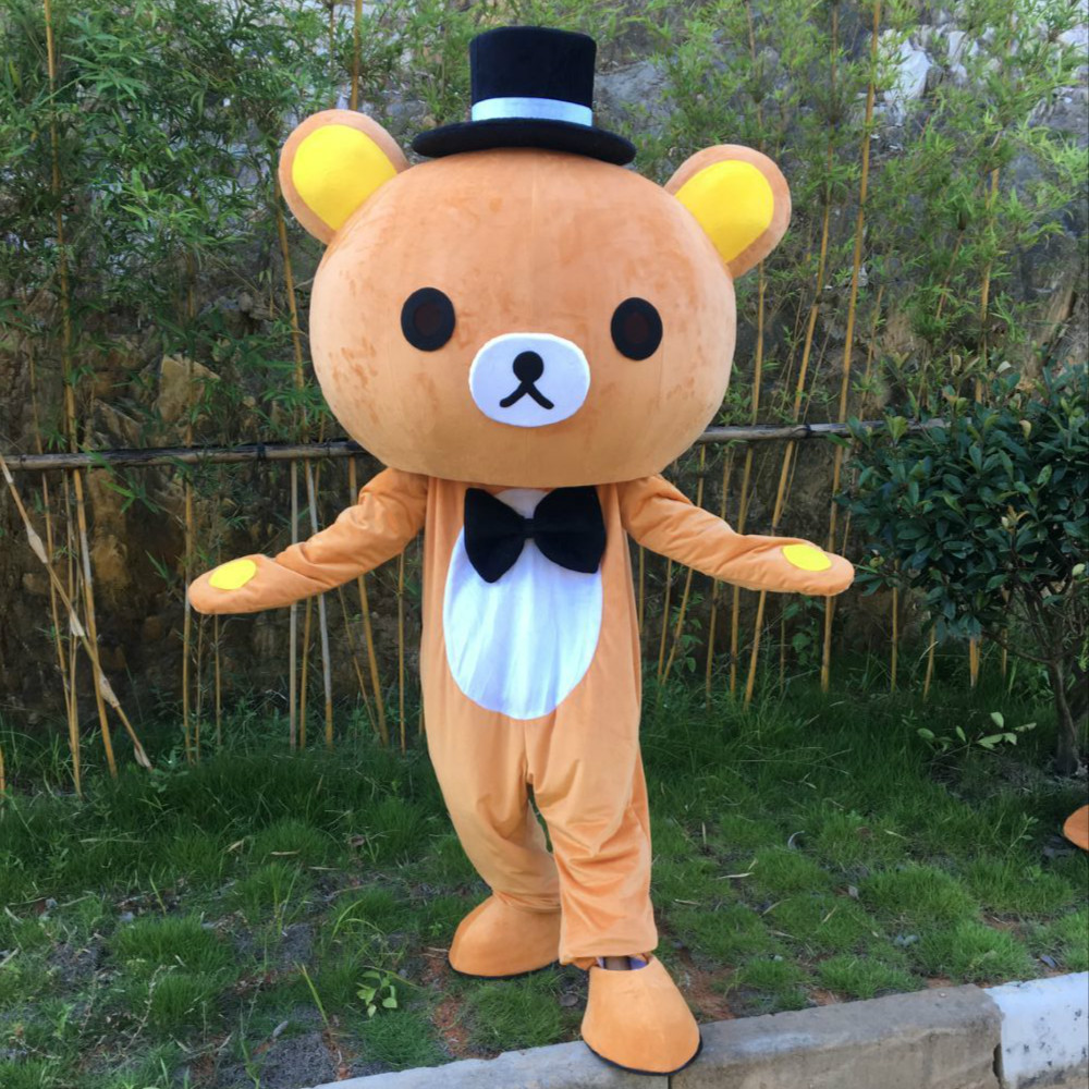 科尼成人行走卡通人偶服裝輕松熊新