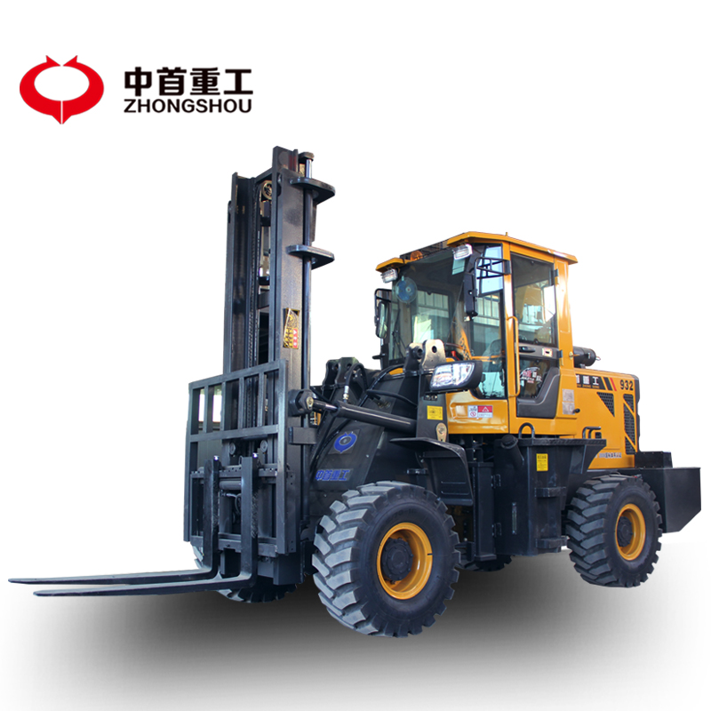 越野叉車河北建筑工地四驅(qū)叉車爛泥土路用叉車