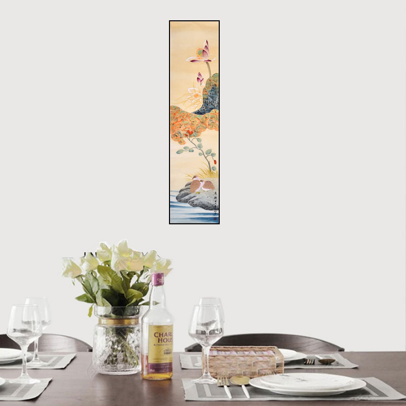 現(xiàn)代簡約掛畫新中式工筆荷花裝飾畫