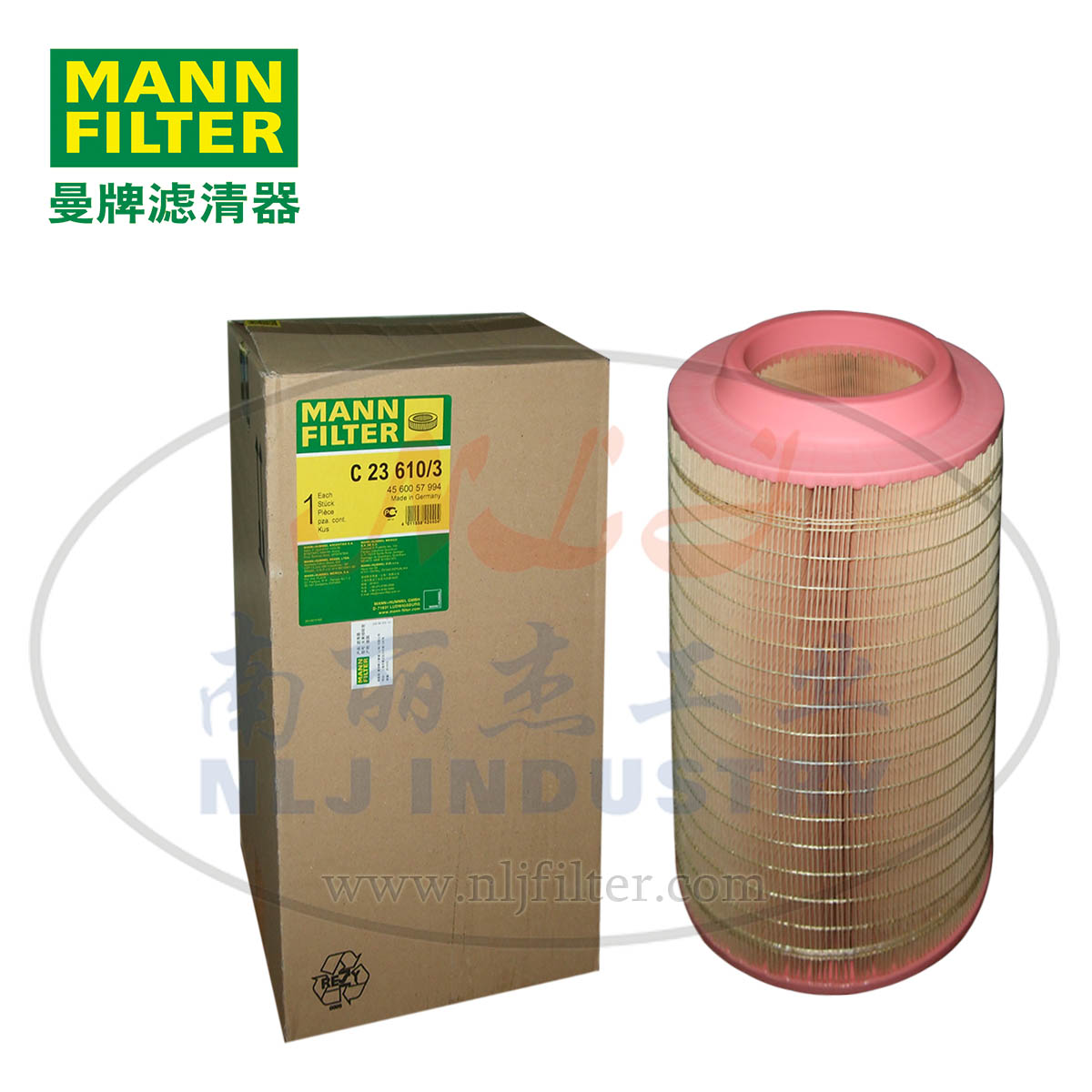 MANN-FILTER(曼牌濾清器)空濾C23610/3