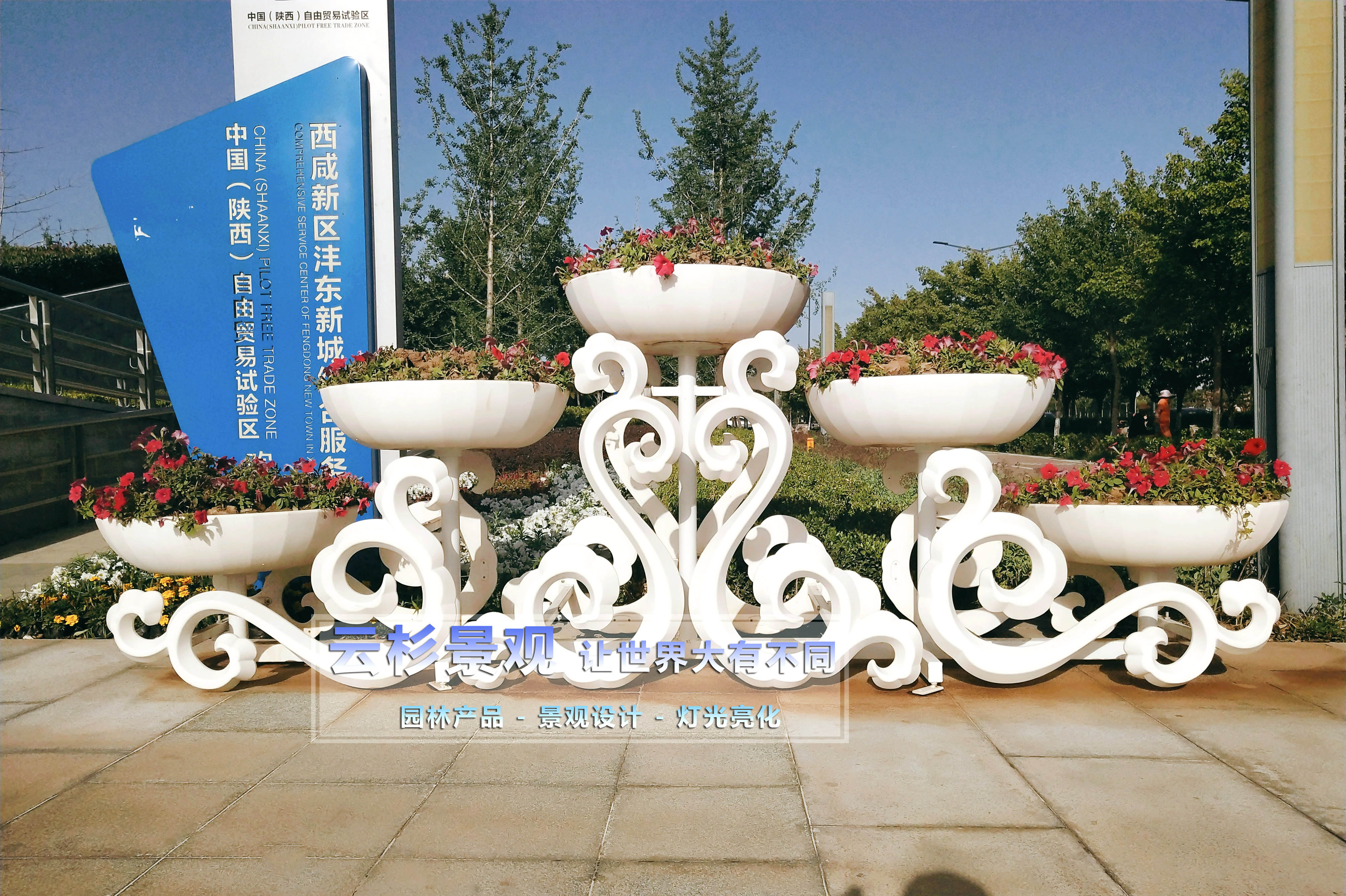 龍紋祥云 2019年新品造型花架 云杉景觀藝術(shù)花架 免費(fèi)設(shè)計(jì)定制