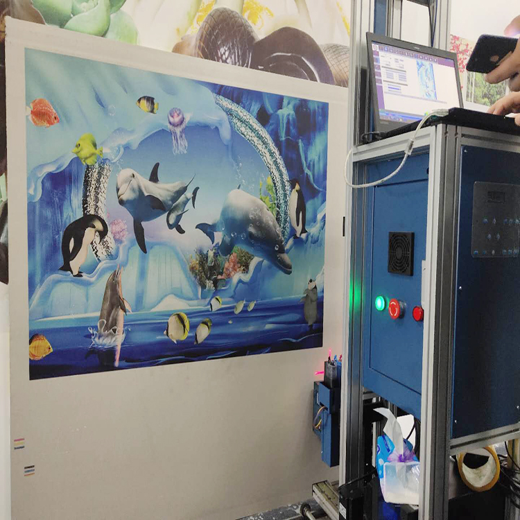 全自動戶內(nèi)戶外5D墻體3D彩繪機 墻壁墻面廣告噴繪機 墻紙打印機 全自動墻體噴繪機