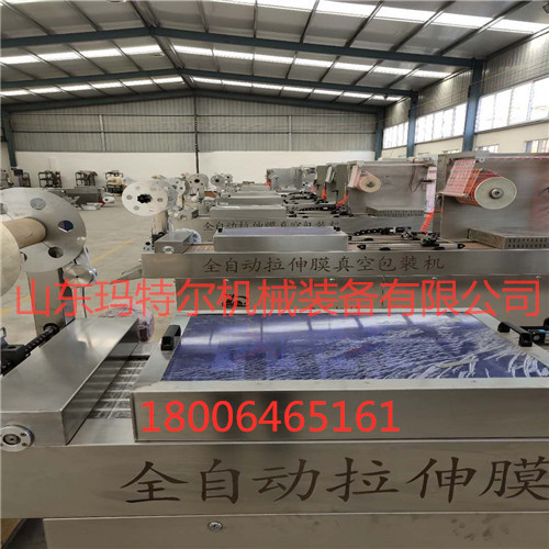 牛肉干全自動連續(xù)拉伸膜真空包裝機