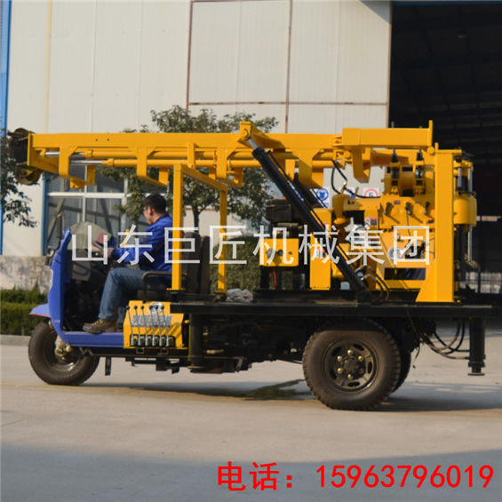 華夏巨匠三輪車載式200型鉆機(jī) 液壓 地質(zhì)勘探打百米水井 現(xiàn)貨供應(yīng)