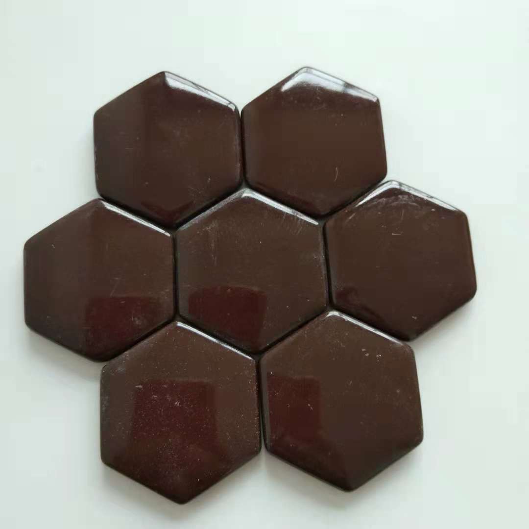 廠家直銷赭石片 按摩床墊 汗蒸房 護(hù)膝用陶瓷能量片 規(guī)格可定制  廠家直銷鍺石片