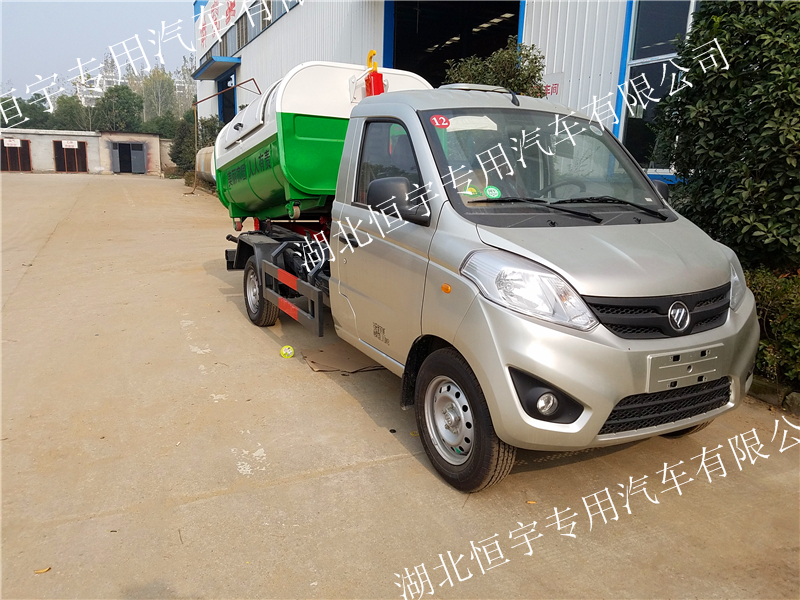 福田奧鈴T3勾臂式垃圾車(chē)88馬力國(guó)五排放新車(chē)廠家直銷(xiāo)