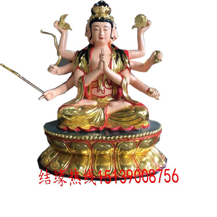 神像佛像 貼金彩繪 斗姥元君 三神像佛像 貼金彩繪 斗姥元君 三霄娘娘斗姆元君 十二老母廠家直銷