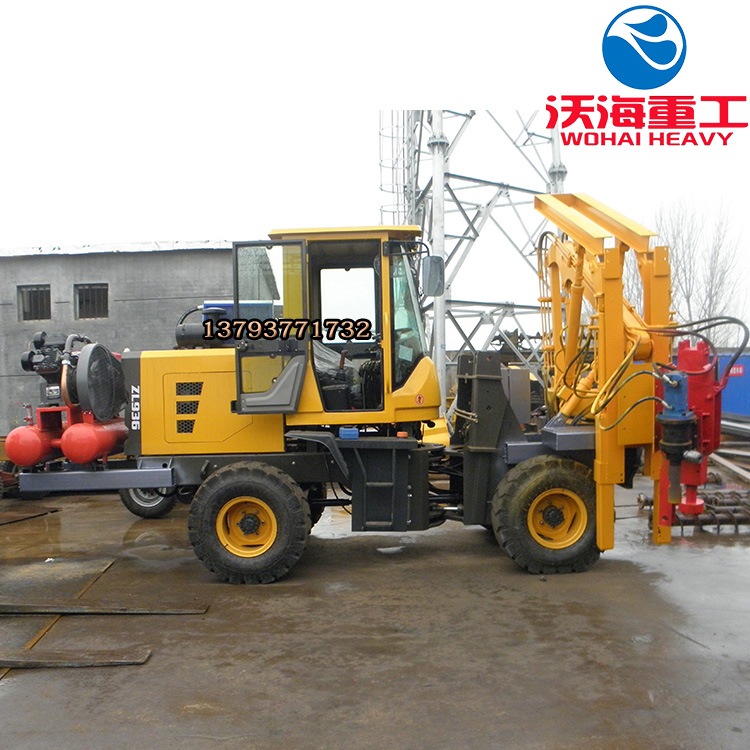 裝載式護欄打樁機 小四輪護欄打樁