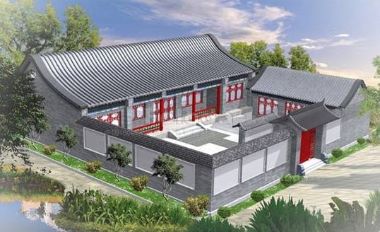 陜西四合院施工單位 古建四合院設(shè)計