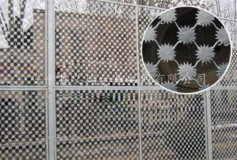 場地梅花刺圍網(wǎng)-梅花刺鋼網(wǎng)墻價格-監(jiān)獄太陽花刺隔離網(wǎng)