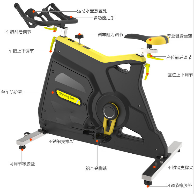 免安裝免維護(hù)高端變形金剛動(dòng)感單車