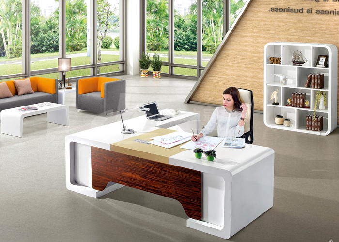 南京實木辦公家具老板桌大班臺