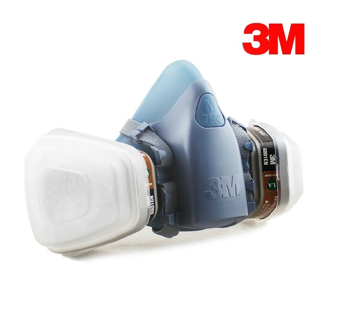 3M7502硅膠半面具半面罩 3M7502硅膠防毒半面具半面罩