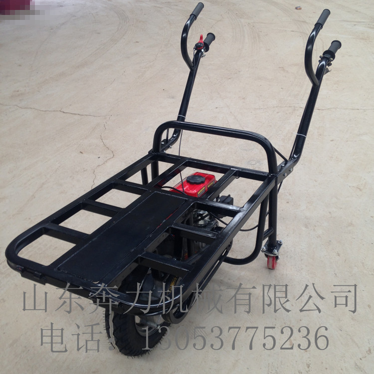 云陽茶園施肥爬坡王運(yùn)輸車手推的*雞公車