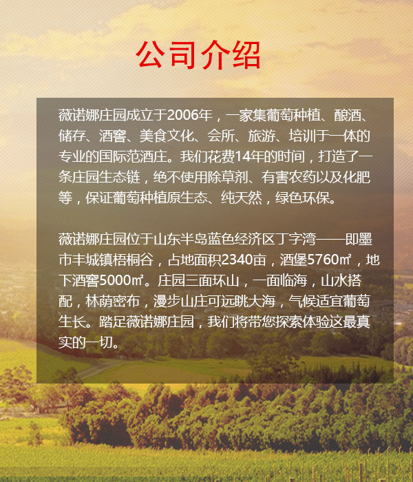 法國(guó)紅葡萄酒加盟,宴會(huì)紅酒定制,青島薇諾娜