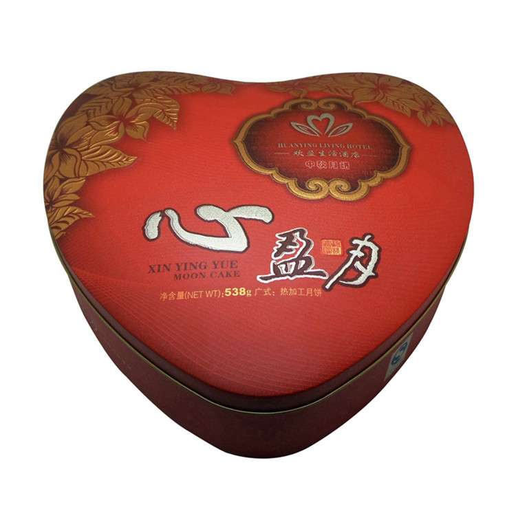 廠家直銷(xiāo) 馬口鐵  心形月餅鐵盒 *包裝盒 質(zhì)量好