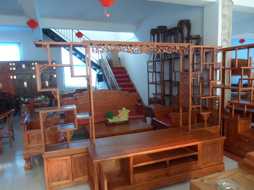 成都紅木中式酒店古典家具定制，新中式古典家具定制