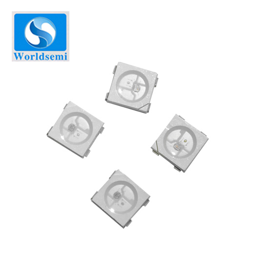 WS2812B內(nèi)置四腳幻彩燈珠，東莞內(nèi)置四腳幻彩燈珠廠家批發(fā)，東莞內(nèi)置四腳幻彩燈珠批發(fā) WS2812內(nèi)置四腳幻彩燈珠