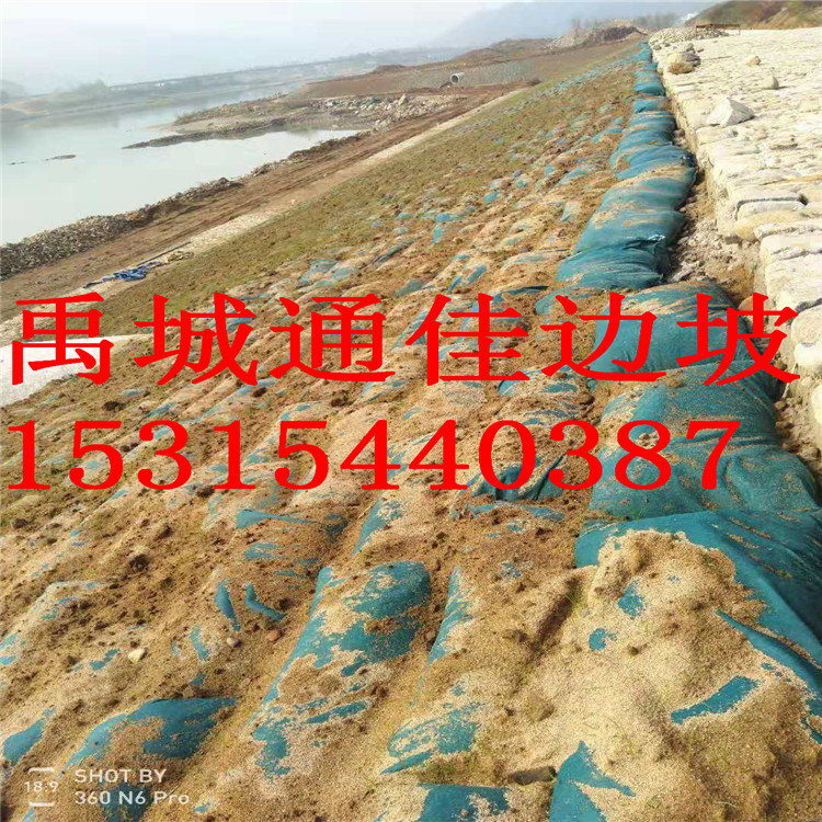 廠家直銷甘肅堤壩護坡綠色生態(tài)袋 無紡布生態(tài)袋 河道修復(fù)護坡袋