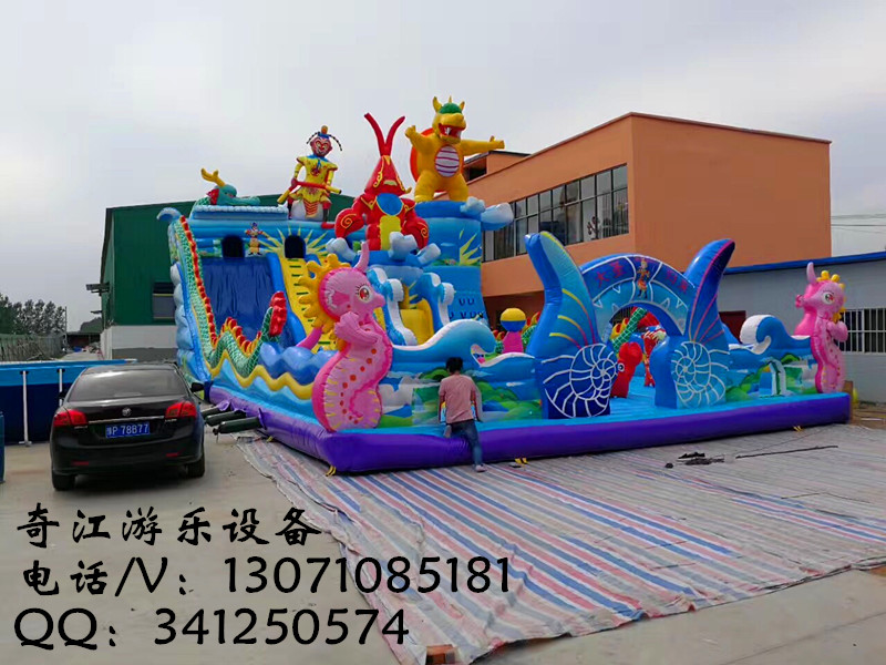 大型充氣類兒童蹦床【充氣城堡】?jī)和錃獗たㄍㄔ煨统錃馔婢邚S家