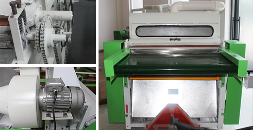 四川眉山市新越牌 雙棍雙拉絲雙吸塵彈花機(jī)