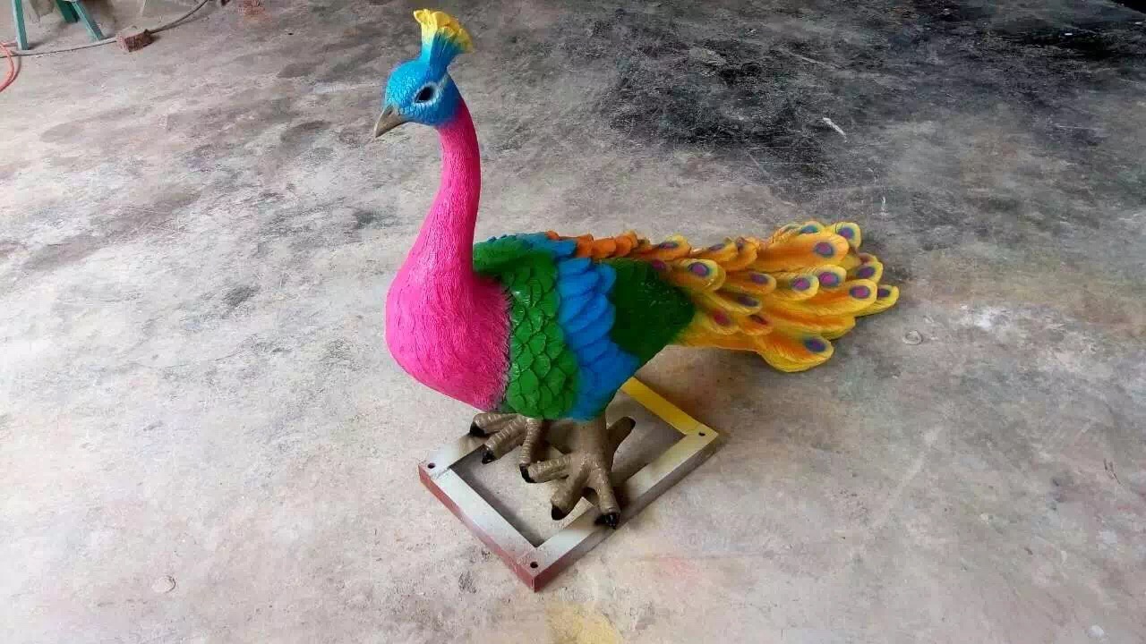 珠海玻璃鋼定做景觀雕塑仿真動物*雕塑擺件