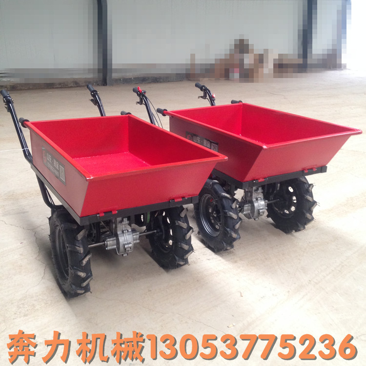 溫州山地建筑運(yùn)沙翻斗車  平板車翻斗車兩用手推車  助力農(nóng)用手推車